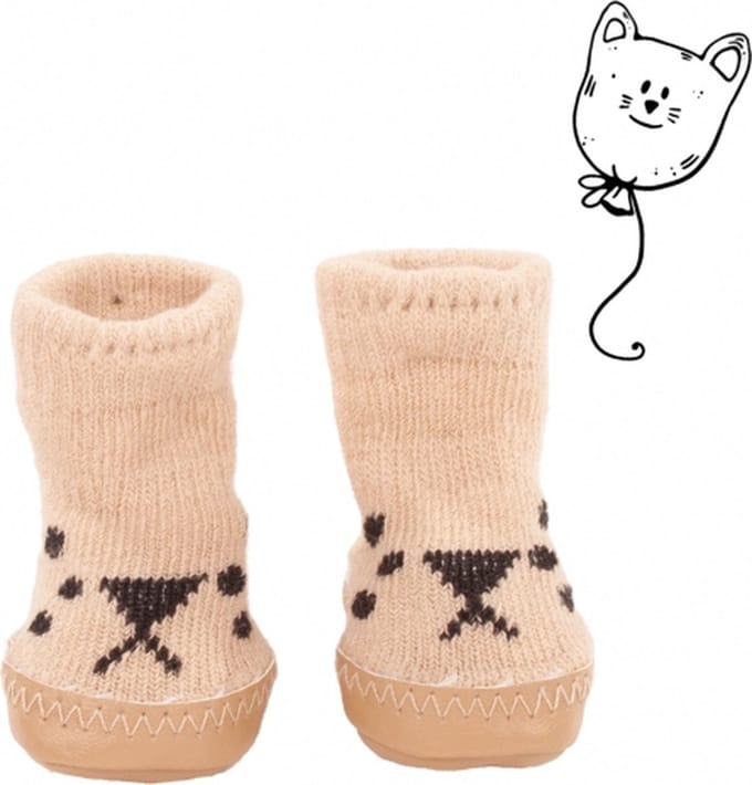 Götz poppenkleding pantoffeltjes voor babypop van 30-33cm