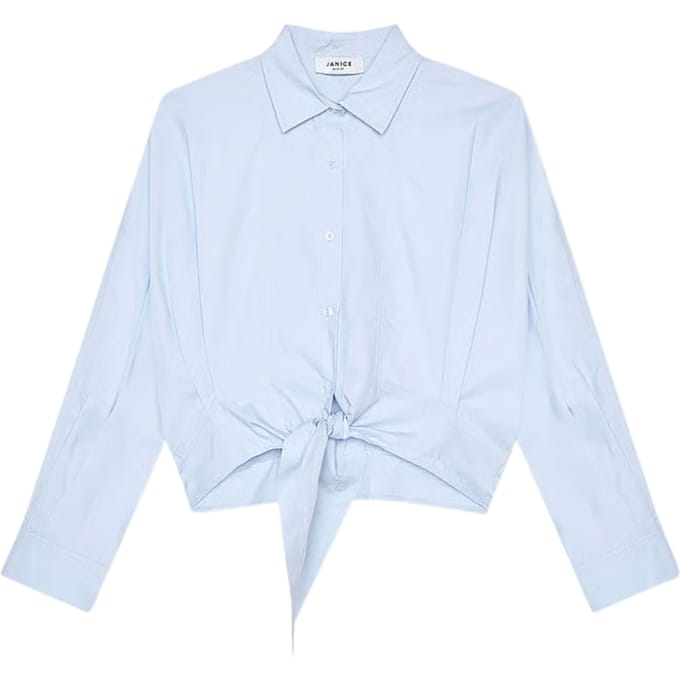Janice Strik Blouse Blouses Blauw David