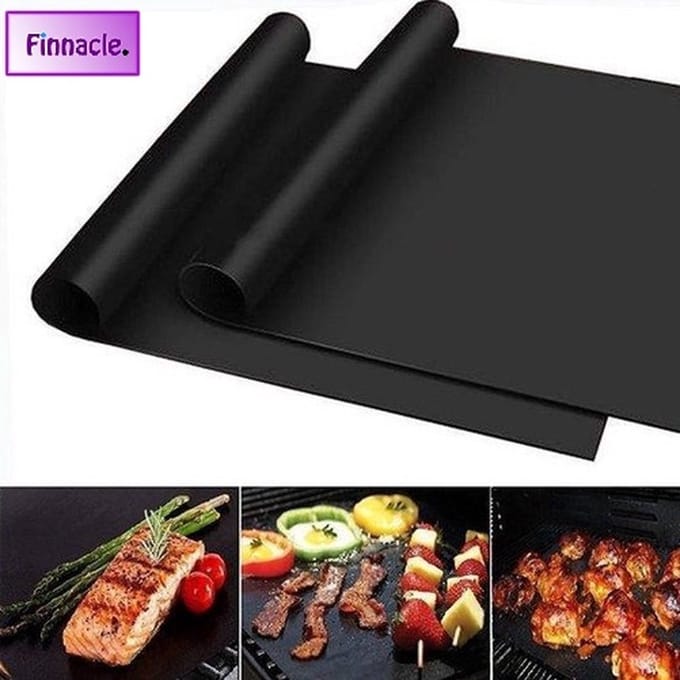 Finnacle - 3 stuks - Antikleef Teflon Bakmat | Oven | Barbecue |Bbq | Pan | Magnetron - Ovenbestending - 40 x 33 cm