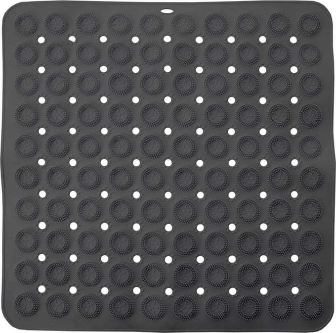 Antislip Douchemat Grijs 54x54 cm - Badmat - Badkamermat - Mat voor Bad & Douche