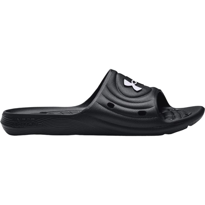 Under Armour Unisex Volwassenen Locker IV Sliders (Zwart/Wit)