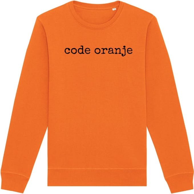 Sweater oranje M - Code Oranje - soBAD. - Koningsdag - Unisex - Sweater dames - Sweater heren - Voetbal - Regular fit