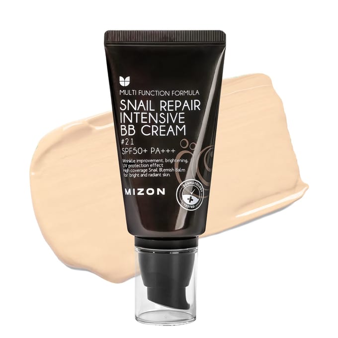 Mizon, Snail Repair Intensive BB Cream, SPF 50+ PA+++, #21, 50g (1.76oz) black