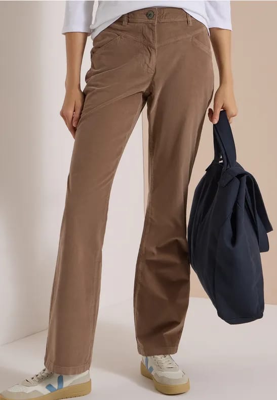 Bootcut-broek met High Waist in Slim Fit