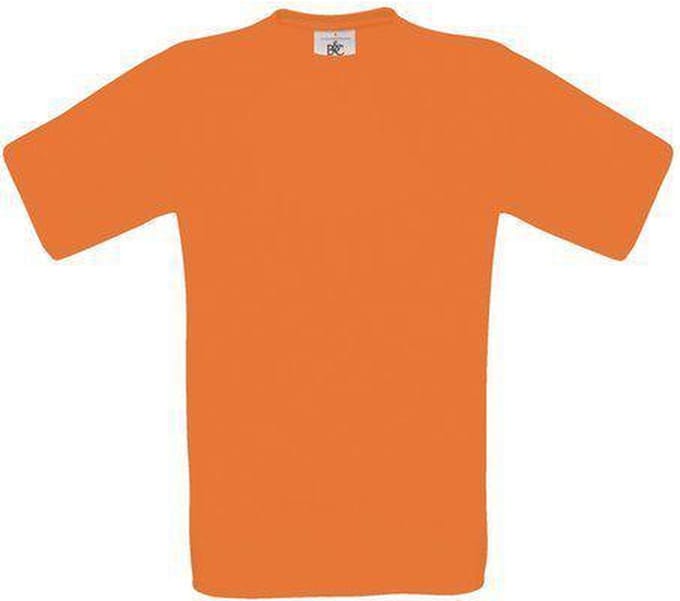 B&C Exact 150 Kids T-shirt Orange Maat 7/8 (onbedrukt - 5 stuks)