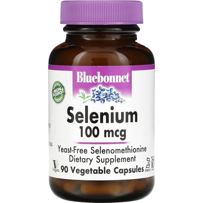 Bluebonnet Nutrition, Selenium, 100 mcg, 90 Veggie Capsules