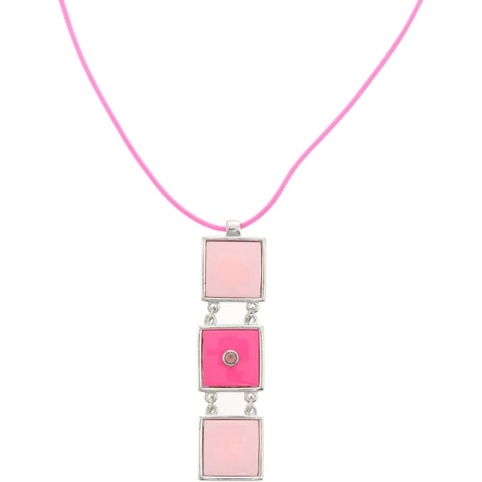 Behave - Ketting met Roze Hanger - Speelse Trendkleur - Y2K Stijl