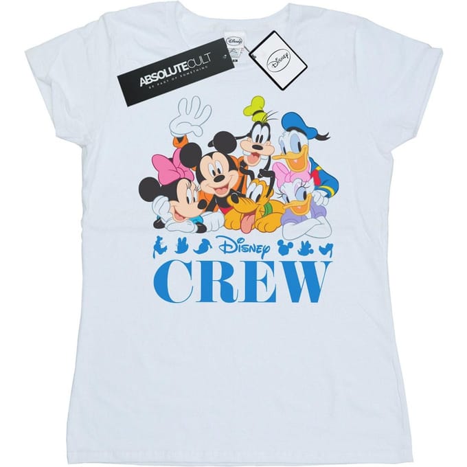 Disney Dames/Dames Mickey Mouse Disney Vrienden Katoenen T-Shirt (Wit)