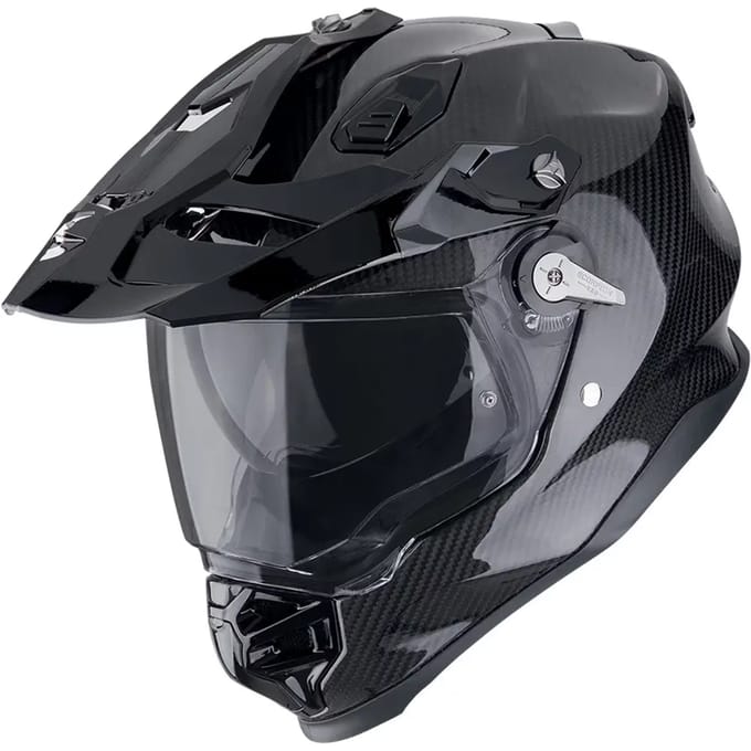 Volle motorhelm Scorpion ADF-9000 Carbon Air Solid