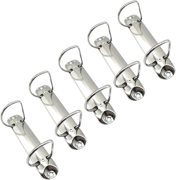 Set van 5 D-vormige 2-Ring Mechanismen voor Mappen, Ideaal voor Documenten en Schoolwerk
