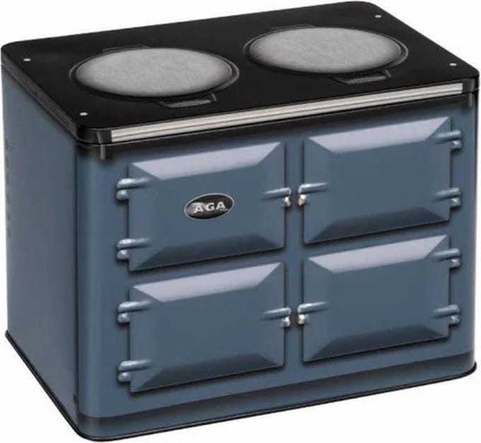 Blik Oven blauw klr. 18,5x12,5x14,5cm