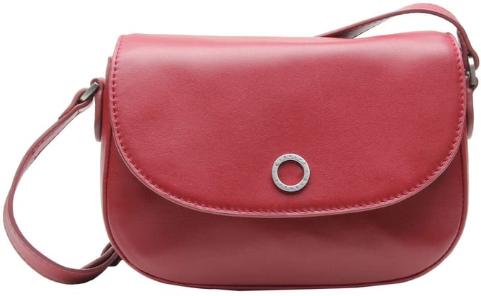 Esquire Leren schoudertas Athena Crossbody Bag Red donkerrood