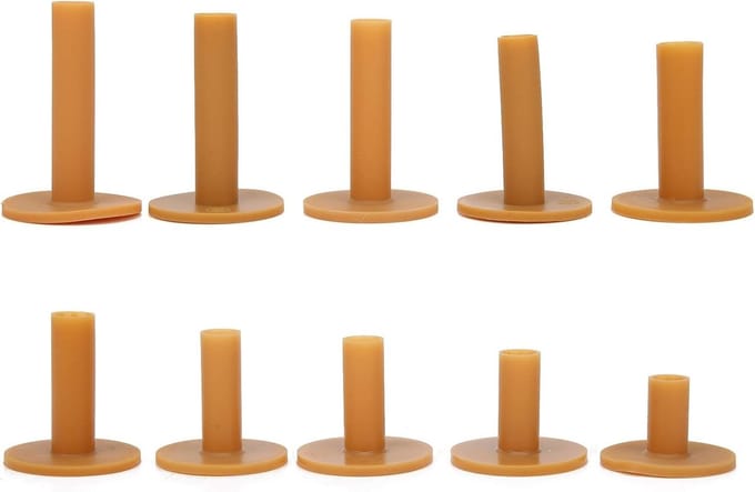 10 Stuks Rubber Golf Tees voor Driving Range, Duurzaam en Stabiel, Ideaal Golf Accessoire voor Training