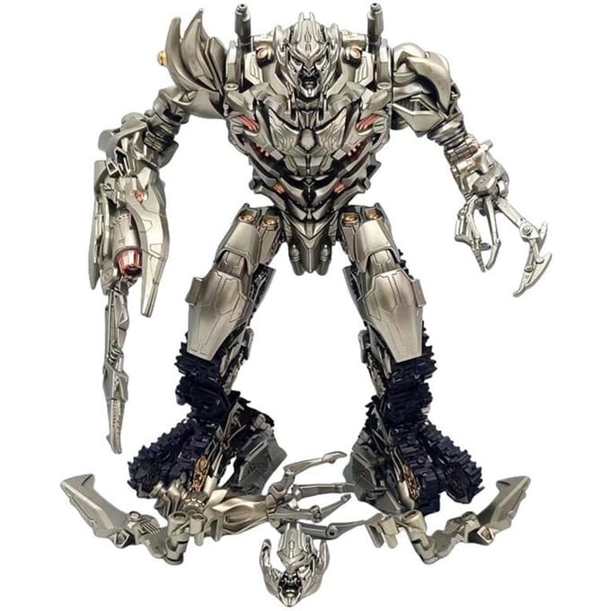 Transformator robot 18cm tank Megatron actiefiguur Vervormbare robots 's verjaardagscadeau 18cm gray