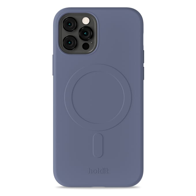 Holdit Soft MagSafe Case voor de Apple iPhone 12 (Pro) - Pacific Blue