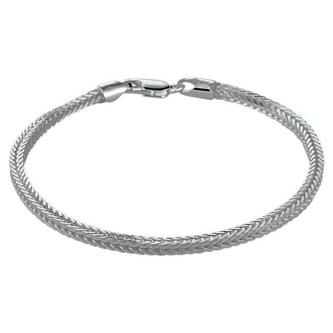 vossestaart 2,5 mm zilver gerhodineerd
