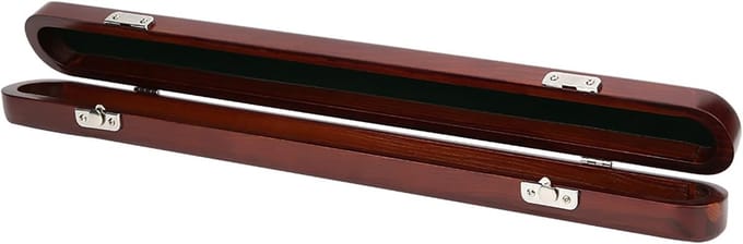 Dirigent Stok Doos - Houten Koker - Muziek Uitvoering - Corrosiebestendig Sluiting - 455 cm Lengte - Rood