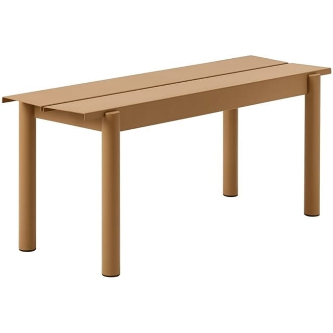 Muuto - Linear Steel Bank - oranje - 110 cm