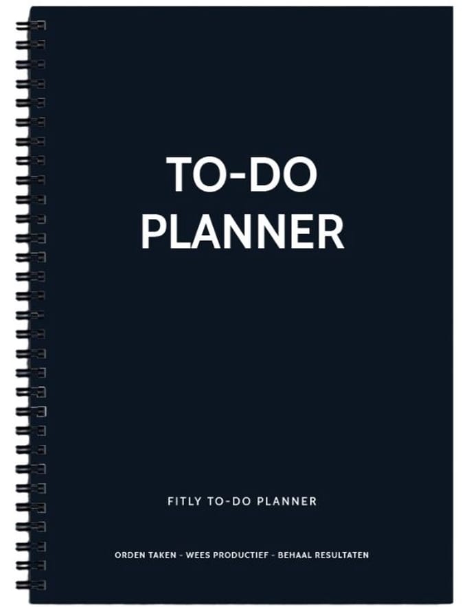 Planbooks - To Do Planner - Dagplanner - Daily Planner - To Do Lijst - A5 - Zwart