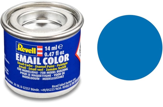 Revell Hobbyverf Enamel verf - #56 Blue - Matt - RAL5000 - Enamel - Verf potje - 14 ml