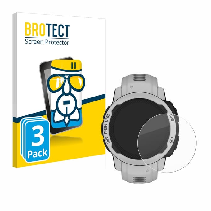 Screenprotector 3 Stuks voor Garmin Instinct 2S Solar (40 mm) Beschermglas transparant