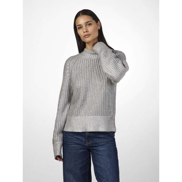 Y.A.S Yasmarissi ls knit pullover alloy/silver