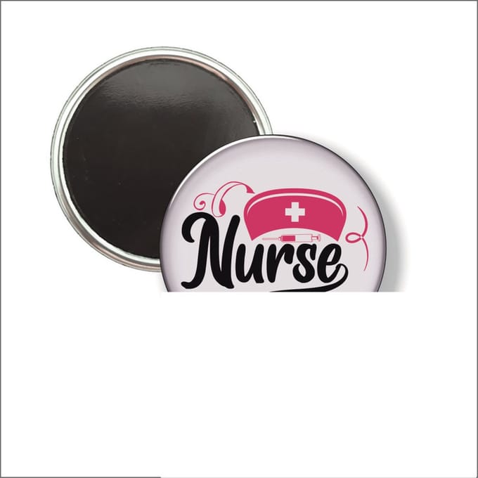 Button Met Magneet 58 MM - Nurse - NIET VOOR KLEDING