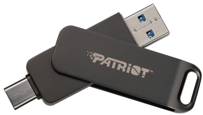 Patriot Memory Rage R550 USB flash drive 512 GB USB Type-A / USB Type-C 3.2 Gen 1 (3.1 Gen 1) Zwart