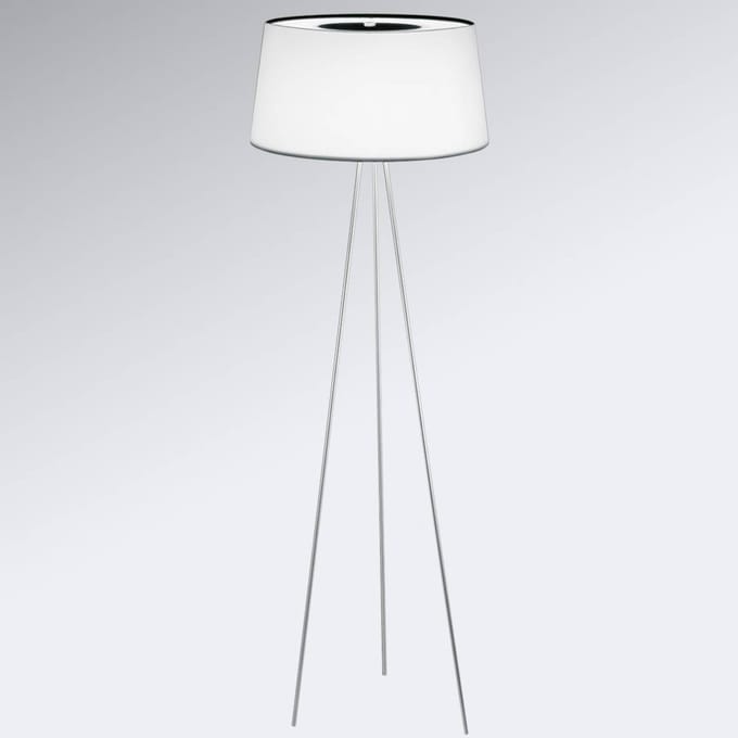 kdln vloerlamp Tripod, wit, hoogte 175 cm, dimmer