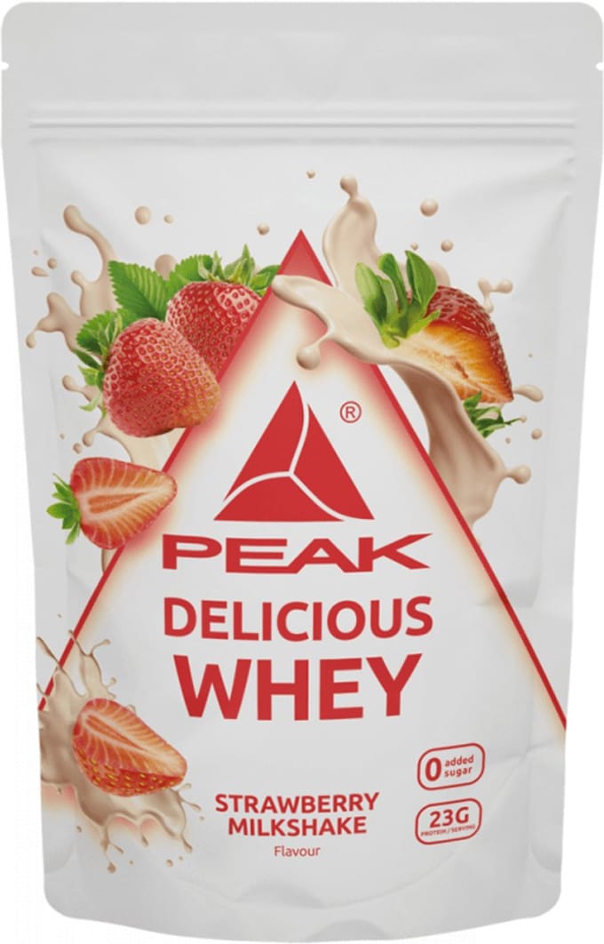 Peak Delicious Whey Protein (300g) Strawberry Milkshake - Eiwitten - Wei-eiwit Mix