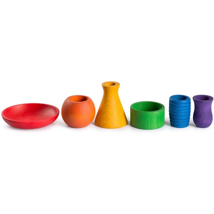 Grapat regenboog potten 6 stks 10 mnd+