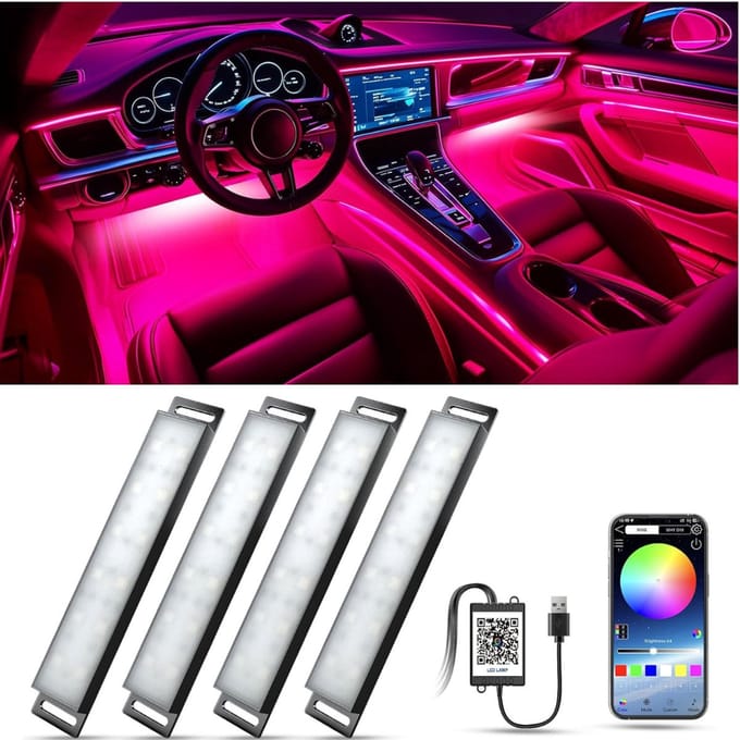 CLGP® Auto Interieur Verlichting - Led Strip Auto – RGB