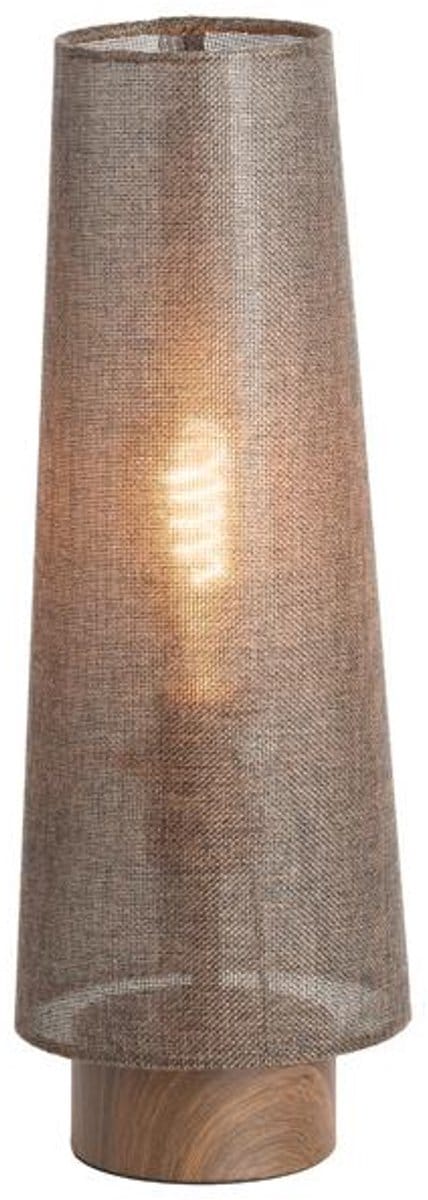 Light & Living Tafellamp Howie 42cm - Donkerbruin