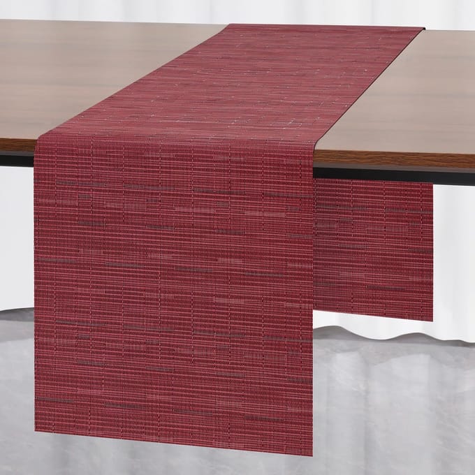 Tafelloper - Modern Afwasbaar PVC - Voor Buiten - Rood