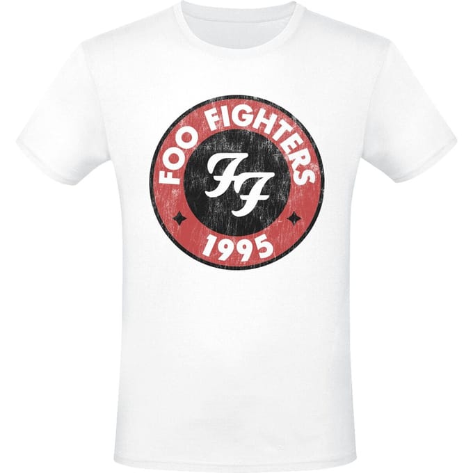 Foo Fighters T-shirt - 1995 - S tot 3XL - voor Mannen - wit