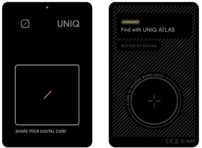 UNIQ Atlas Serie - NFC Lokalisator - Grijs - Modern Design - Compact - Duurzaam