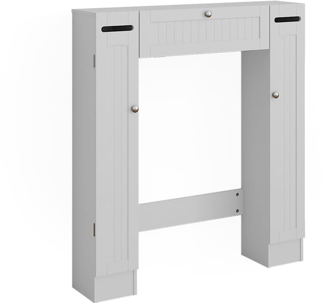 Vicco Bianco Toiletkast – 89 x 99 cm Toiletpapierdispenser links en rechts Wit
