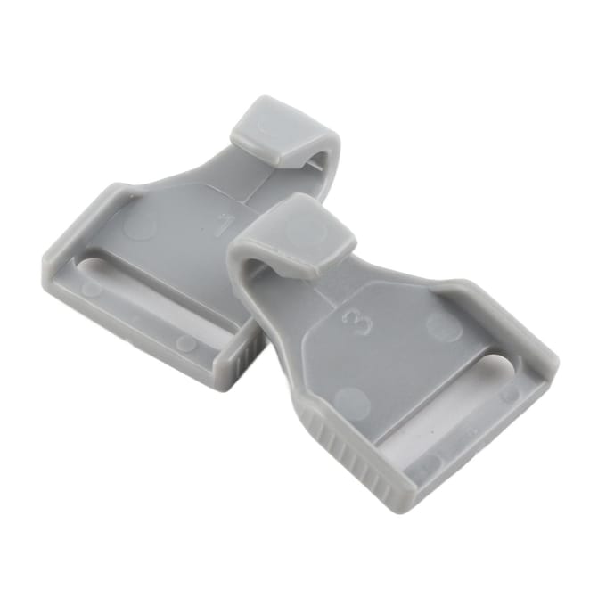 1 paire de clips magnétiques de rechange pour casque respiratoire gray