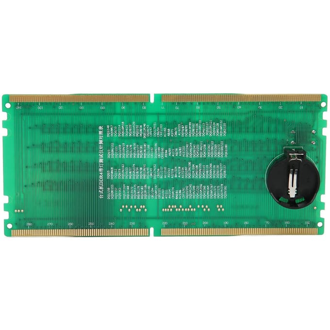 Computergeheugentester PCB Materiaal Voorwaarts Achterwaarts Beschikbaar Computer DDR4 Geheugentester met LED