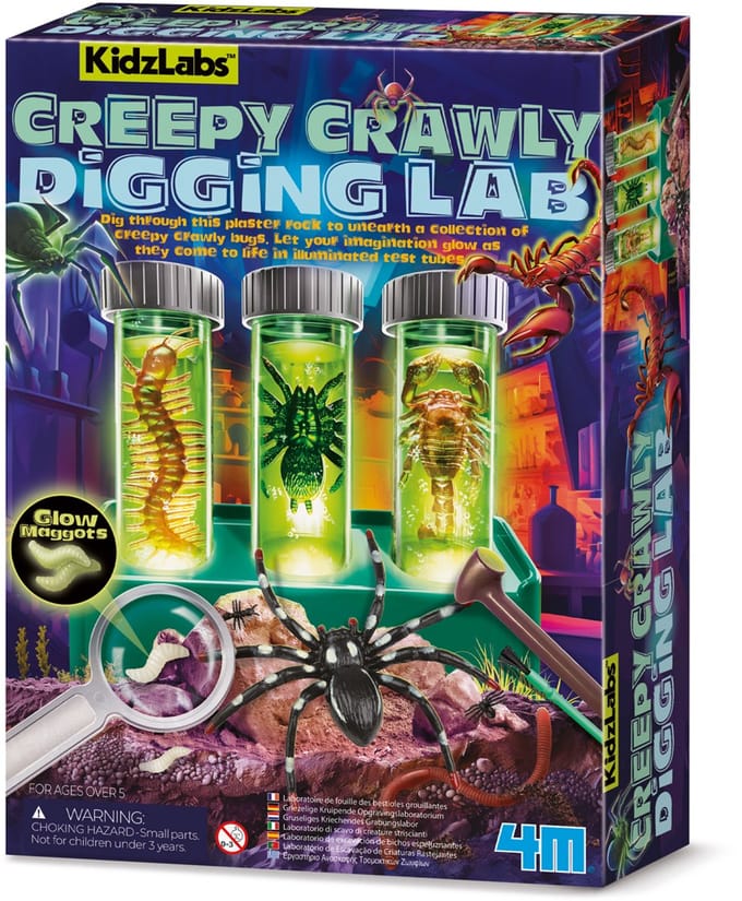 4M Wetenschap En Spel - Creepy Crawly - Opgraafkit En Labo - KidzLabs - 5 Jaar