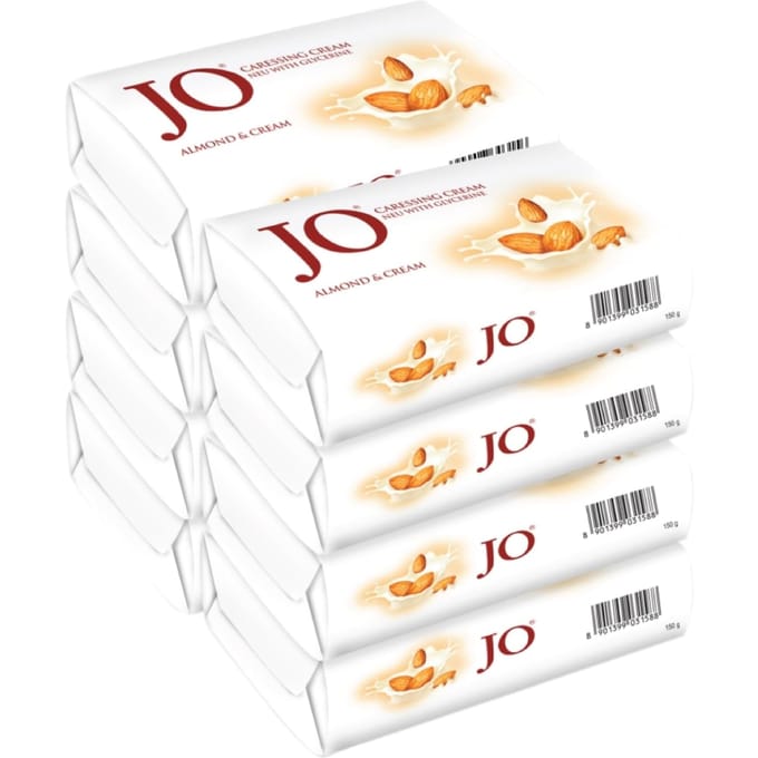 JO Amandel Crème Zeep Pak van 8, 150 gram