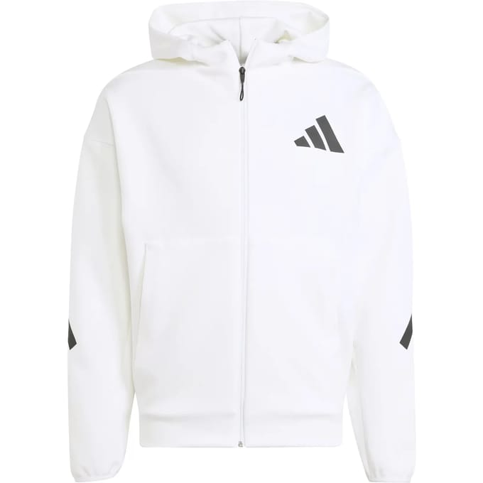 Adidas Z.n.e. Full-zip Hooded Track Jassen Heren - Wit - Maat XS - Poly Mesh