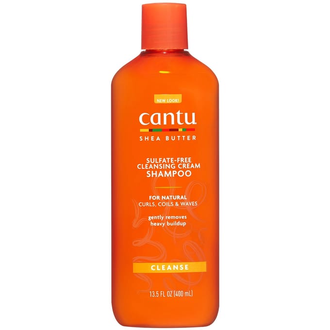 Cantu, Shea Butter, Cleansing Cream Shampoo, for Natural Curls, Coils and Wavy, 13.5 fl oz (400 ml) orange
