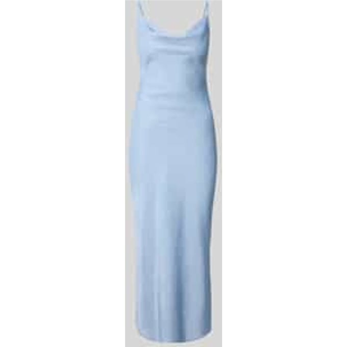 Slim fit midi-jurk met viscose model 'Lina'