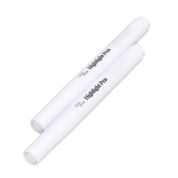 2 Stuks Witte Marker 3,0 mm Geurloos Dekkend Waterdicht Witte Verfpen voor Schilderen Schetsen white