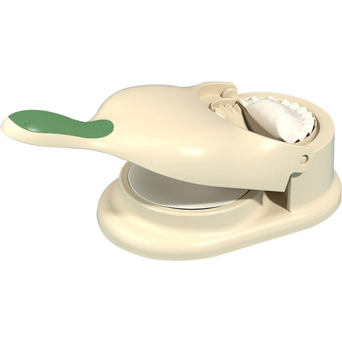 Dumpling Maker 2 in 1 Praktische Dumpling Deegmaker Machine Huishoudelijk Eenvoudig te Gebruiken Dumpling Pers beige