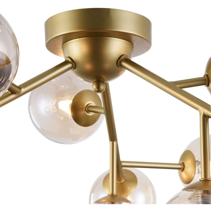 Maytoni Plafondlamp Dallas met 12 glasbollen, goud