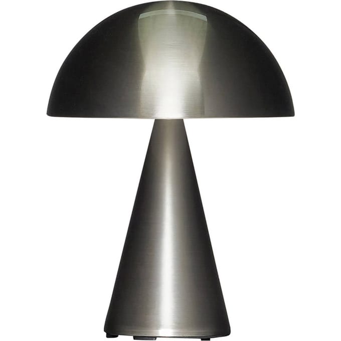 HÜBSCH LED tafellamp Mush, nikkel, IP44, dimbaar