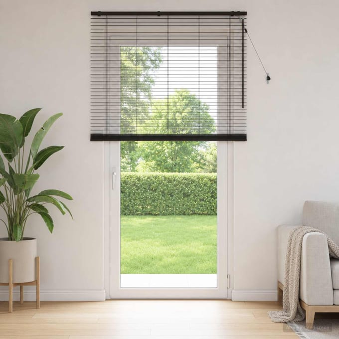 vidaXL - Venetiaanse - jaloezie - Donkerbruin - 155 - x - 250 - cm - 35 - mm
