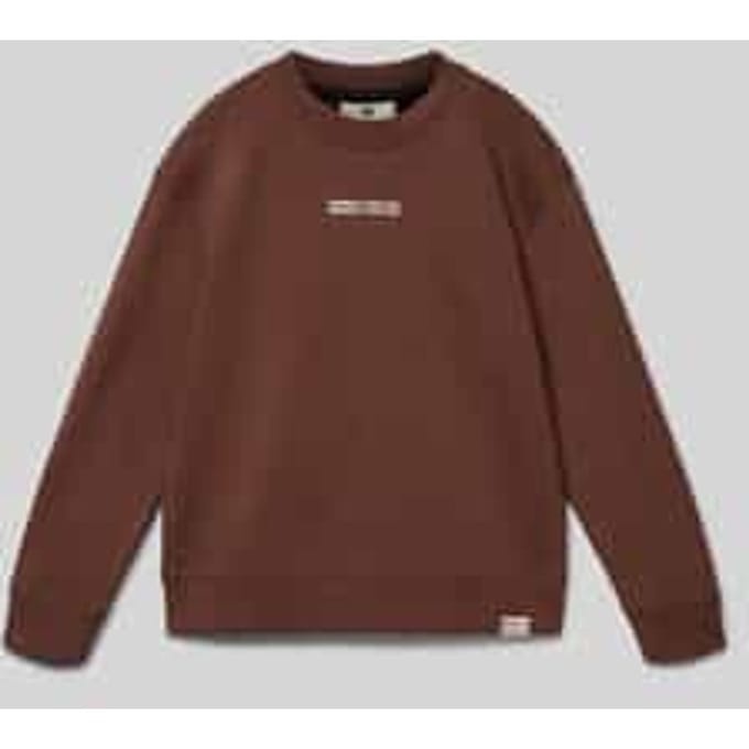 GARCIA Jongens Print Sweater Bruin Lange mouw